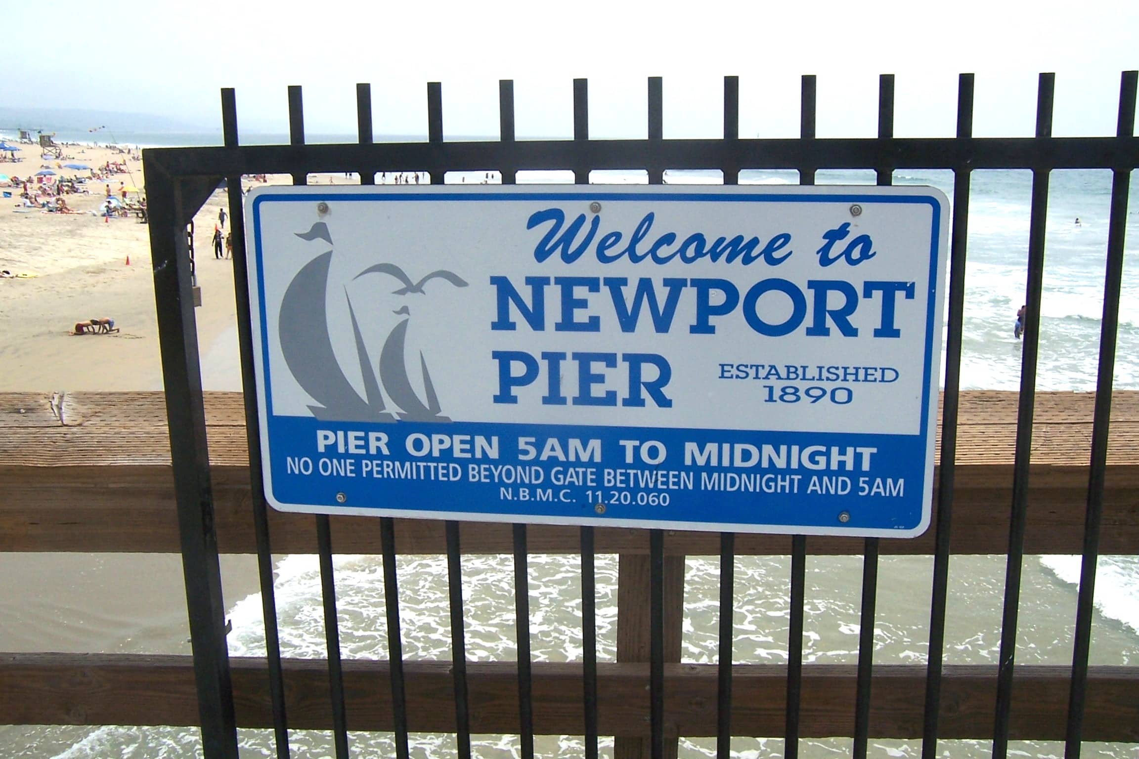 Image from the Newport Beach Pier