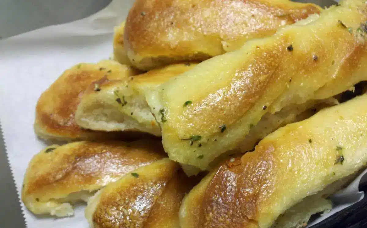 Close-up view of Famous Breadsticks from Dominic’s Ristorante Italiano in Cypress