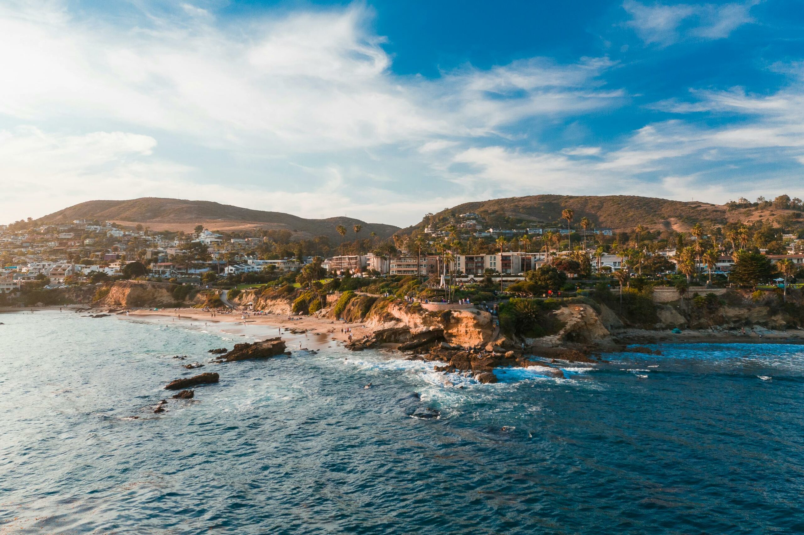 Laguna Beach blufftop homes luxury real estate perched above the ocean