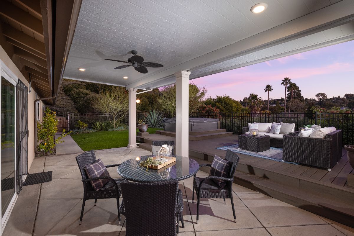 Backyard of a luxury real estate listing by the best Laguna Niguel realtors at Brad Feldman Group
